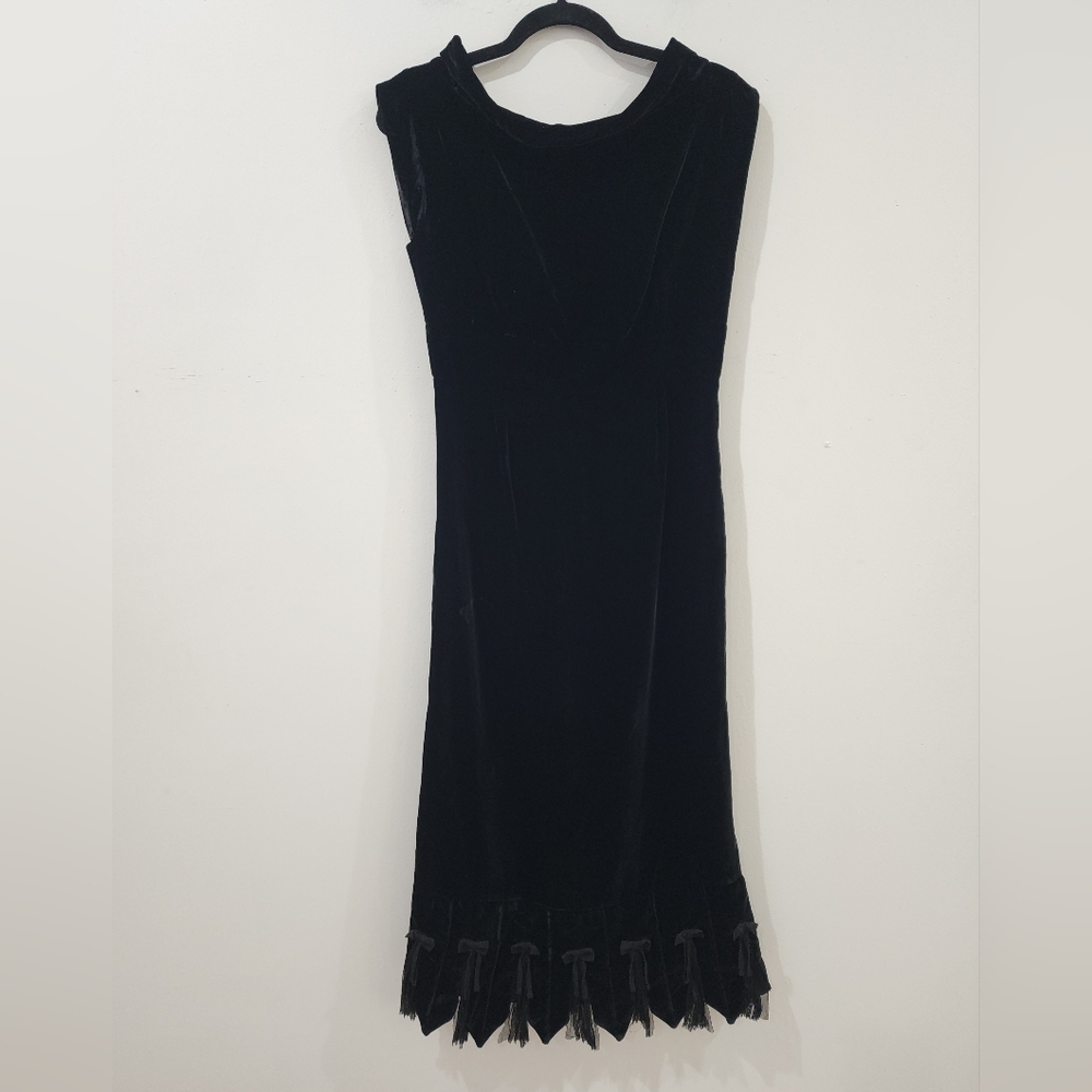 John Galliano Velvet Dress